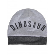 Легкая серая шапочка "DINO" для мальчика