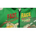 Спортивный костюм FAST RASE: кофта на молнии с капюшоном (зеленый), брюки (синий) Спортивный костюм FAST RASE: кофта на молнии с капюшоном (зеленый), брюки (синий)