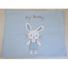 Плед детский MY BUNNY голубой