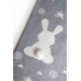 Плед вязаный Ma Licorne 1х1 м. "Lapin" gris (серый) 