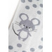Плед вязаный Ma Licorne 1х1 м. "Petite mickey" gris (серый) 