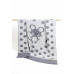 Плед вязаный Ma Licorne 1х1 м. "Petite mickey" gris (серый) 