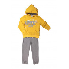 Спортивный костюм для мальчика ATHLETIC DIV 3-7 лет (толстовка, брюки) желтый