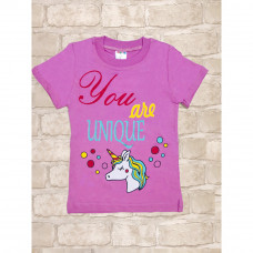 Футболка You are Unique, розовая