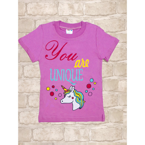 Футболка You are Unique, розовая 