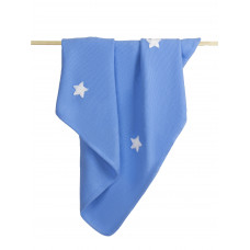 Плед вязанный Ma Licorne 1х1 м. "Asterie" Bleu