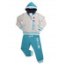 Спортивный костюм для мальчика SPORTY MDM 3-7 лет (толстовка, брюки) голубой
