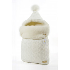 Конверт меховой Ma Licorne Mouton lait (молоко)