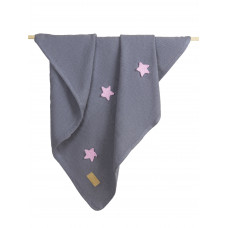 Плед вязанный Ma Licorne 1х1 м. "Asterie" Gris