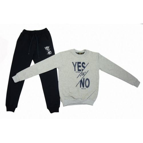 Спортивный комплект YES or NOT для девочки : свитшот,брюки 13-16 лет (серый)