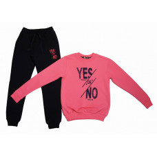 Спортивный комплект YES or NOT для девочки : свитшот,брюки 13-16 (розовый)