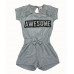 Комбинезон-шорты Awesome 3-7 лет (серый)